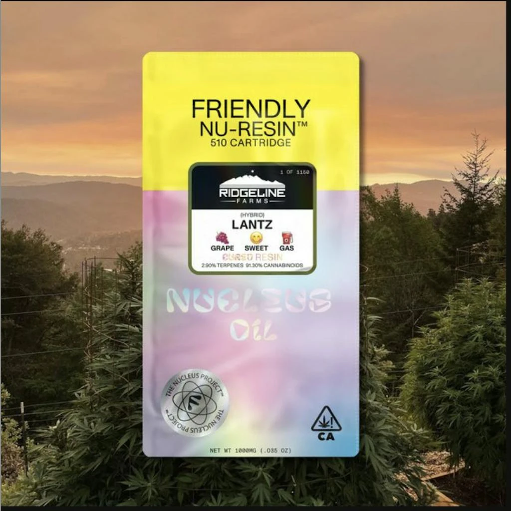 Friendly Brand - Friendly Brand x Ridgeline Lantz Nucleus Cured Resin Cartridge 1.0g Main Image