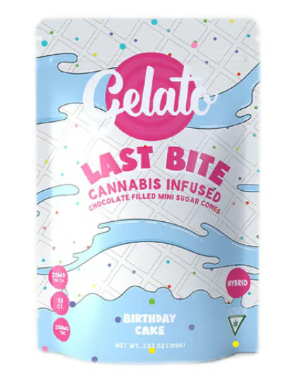 Gelato - Gelato- Last Bites Milk Birthday Cake Mini Cones 200mg Main Image