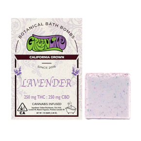 Greenline | Bath Bomb | Lavender | CBD:THC | 250:250mg
