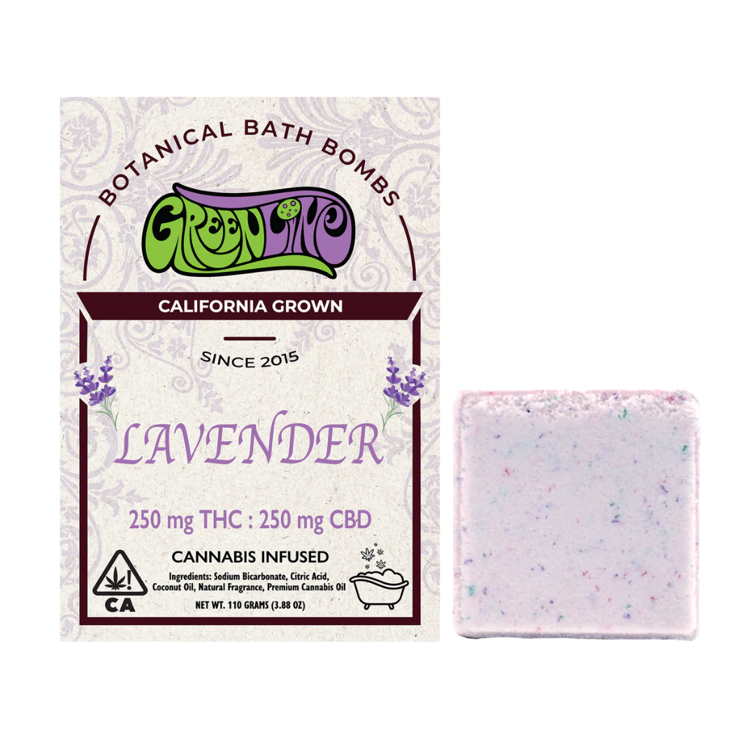 Greenline - Greenline | Bath Bomb | Lavender | CBD:THC | 250:250mg Main Image