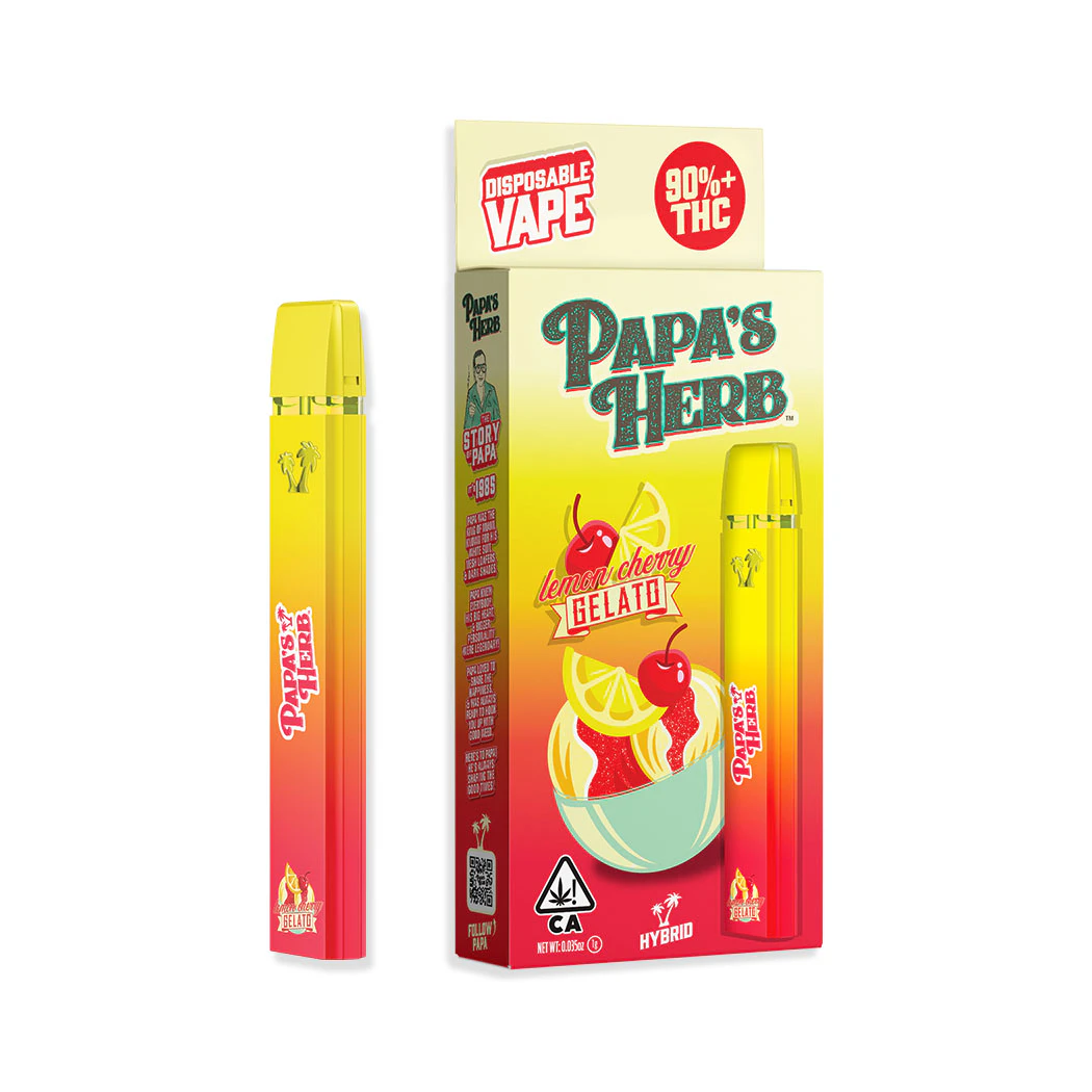 Papa's Herb - Papa's Herb - 1g AIO Cartridge (Lemon Cherry Gelato-Hybrid) Main Image