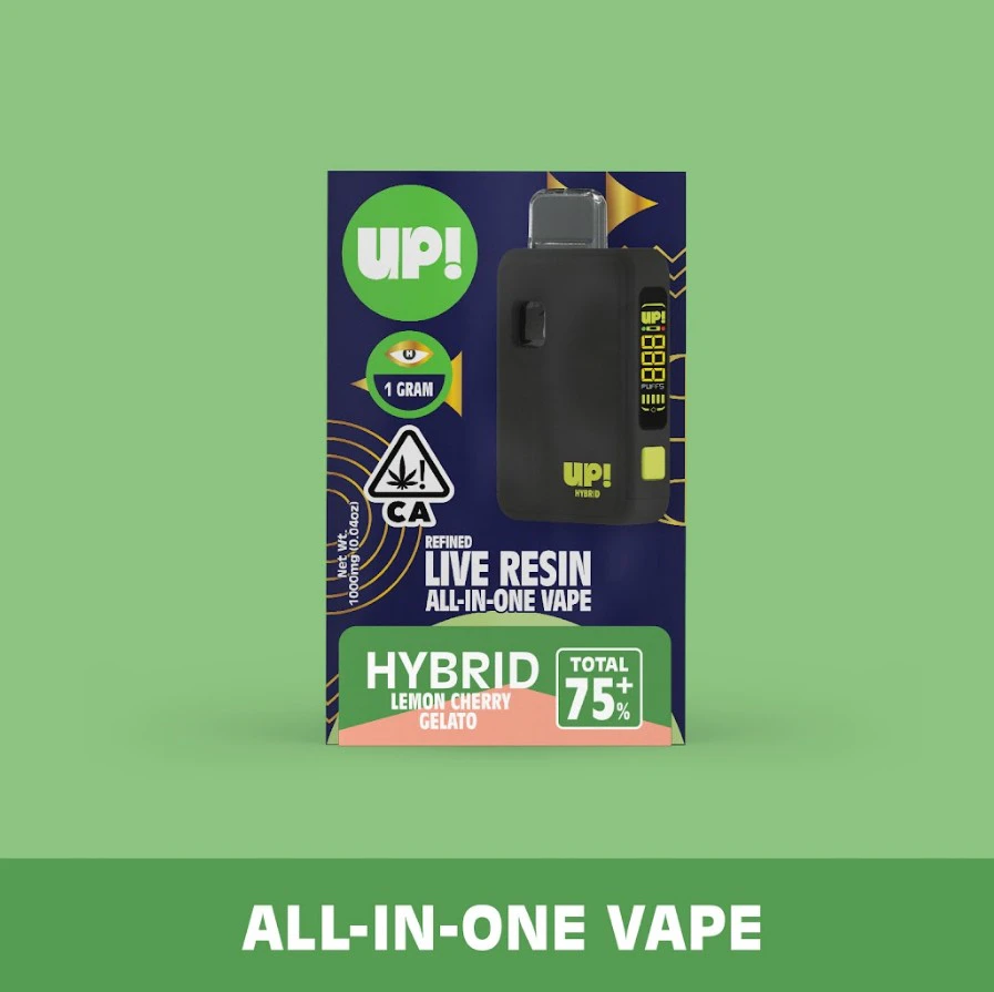 UP! - UP!: Lemon Cherry Gelato 1g Live Resin AIO V2 (H) Main Image