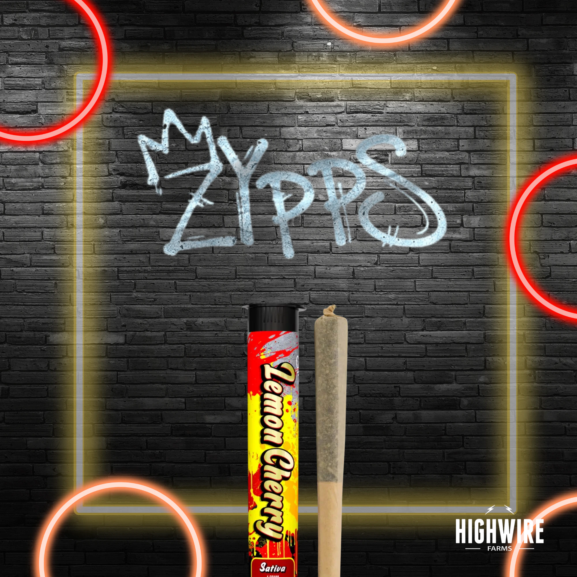 Distro 10 - My Zypp Stikks Lemon Cherry Infused Preroll 1g Main Image