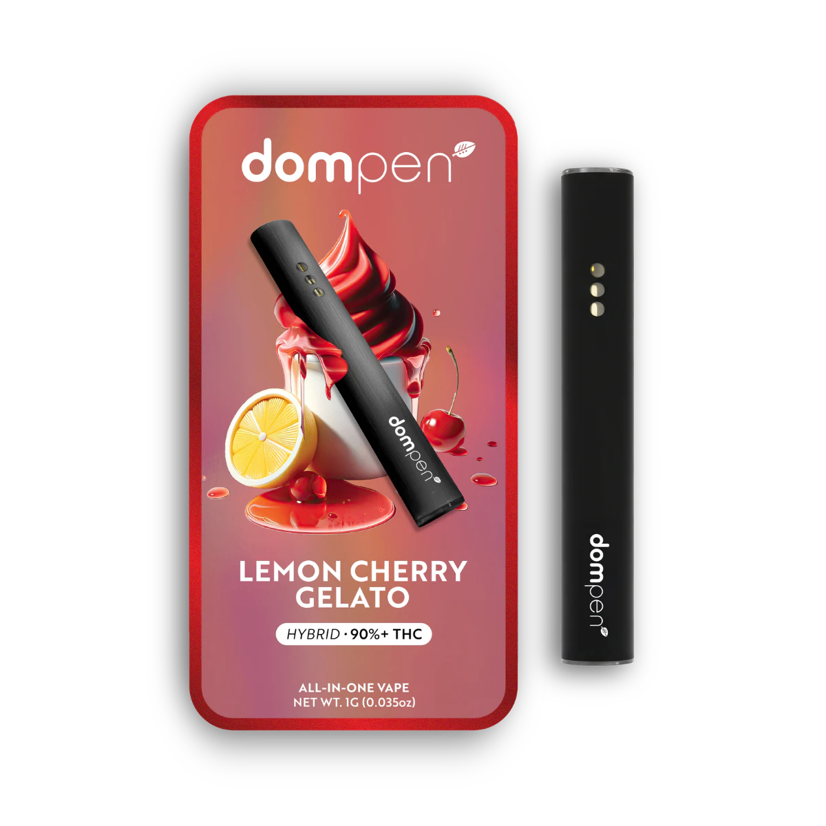 Dom Pen - Lemon Cherry Gelato (H) | 1g AIO Vape | Dompen Main Image