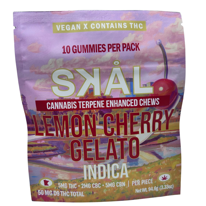 Lemon Cherry Gelato Cubes | 5mg THC 2mg CBC 5mg CBN | 10