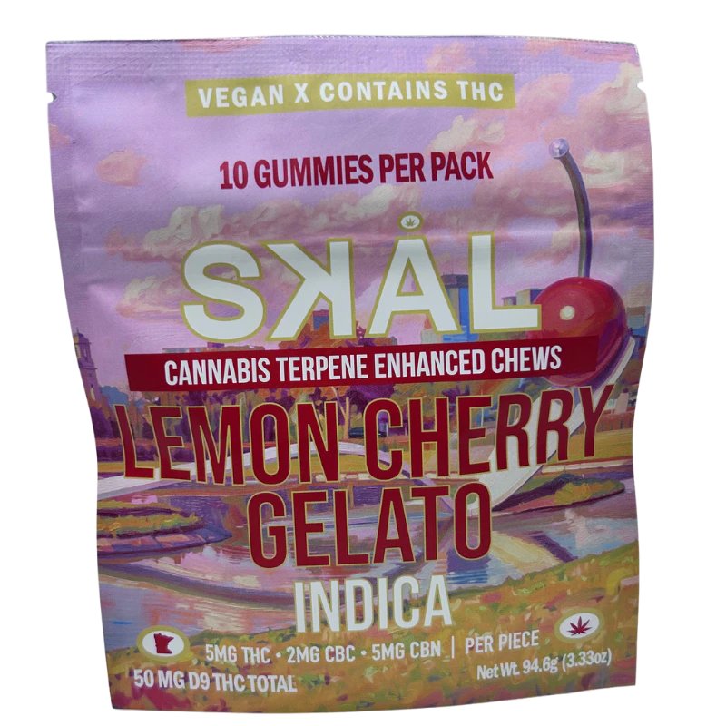 SKAL - Lemon Cherry Gelato Cubes | 5mg THC 2mg CBC 5mg CBN | 10 count Main Image