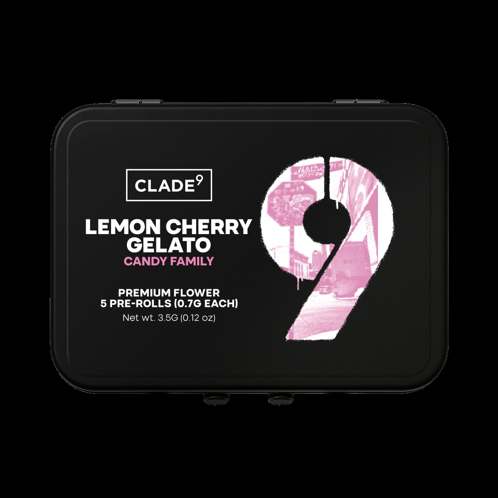 Clade9 | Lemon Cherry Gelato | 5pk 3.5g prerolls