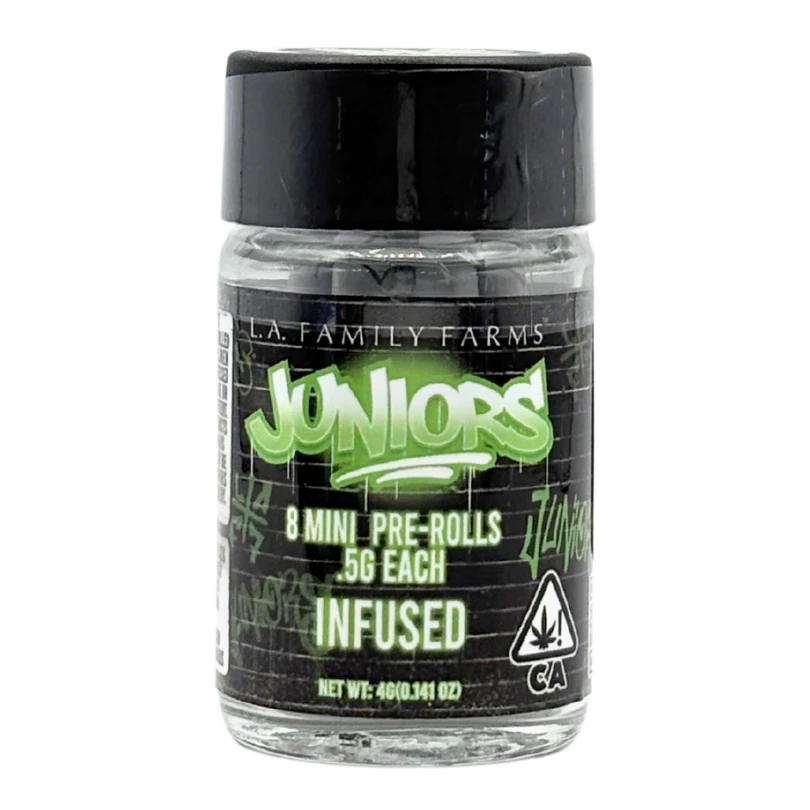 L.A. FAMILY FARMS - LA Family Farms - Juniors - Zamosa X Melo Gold - Infused Preroll Pack - 8pk - 4.0g Main Image