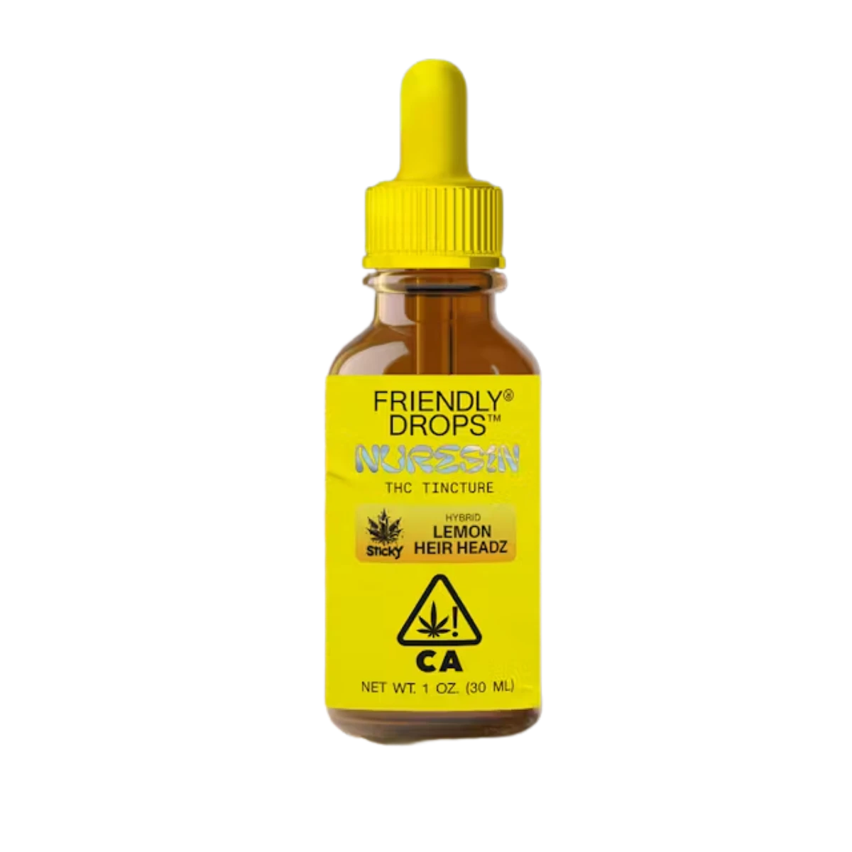 Friendly Brand - Lemon Heir Headz (H) | 1000mg Full Spectrum Tincture | Friendly Farms x Sticky Main Image