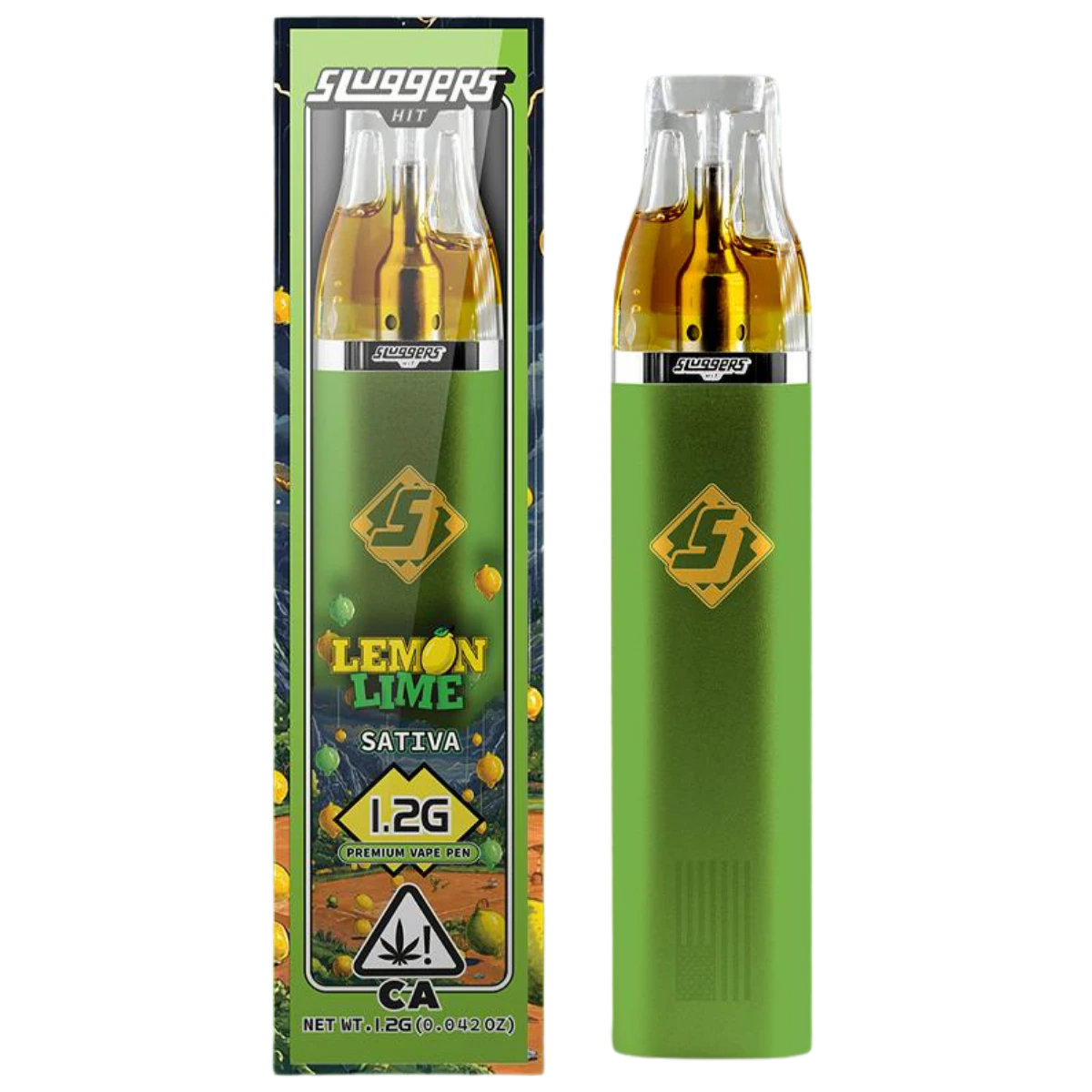 Sluggers Hit - Lemon Lime (S) | 1.2g Live Resin AIO Vape | Sluggers Hit Main Image