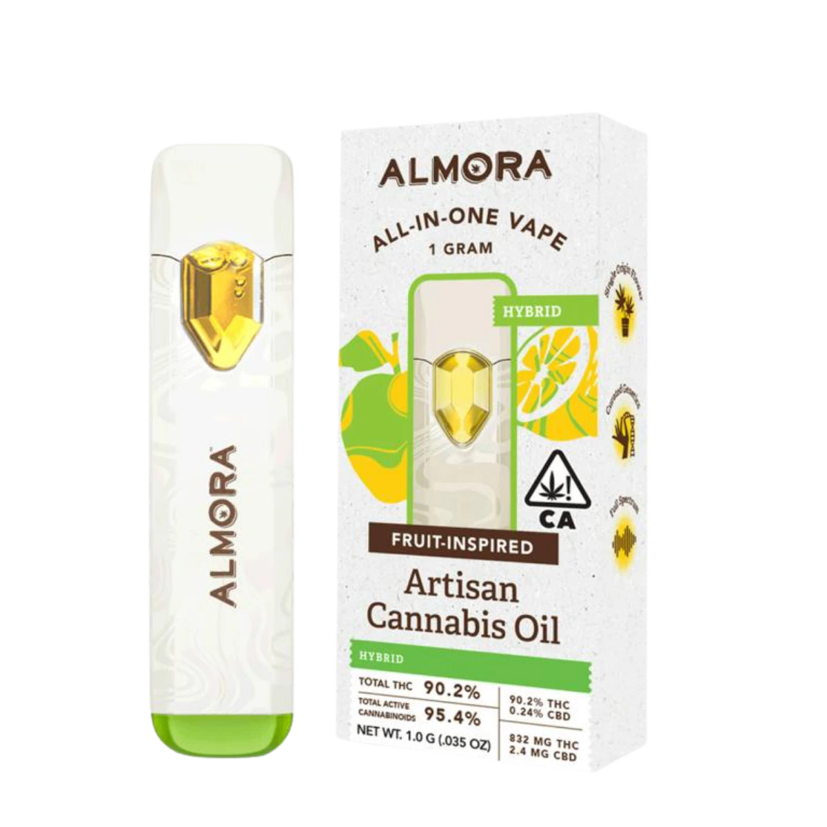 Almora - Lemon Maui (H) | 1g Fruit Live Resin AIO | Almora Main Image