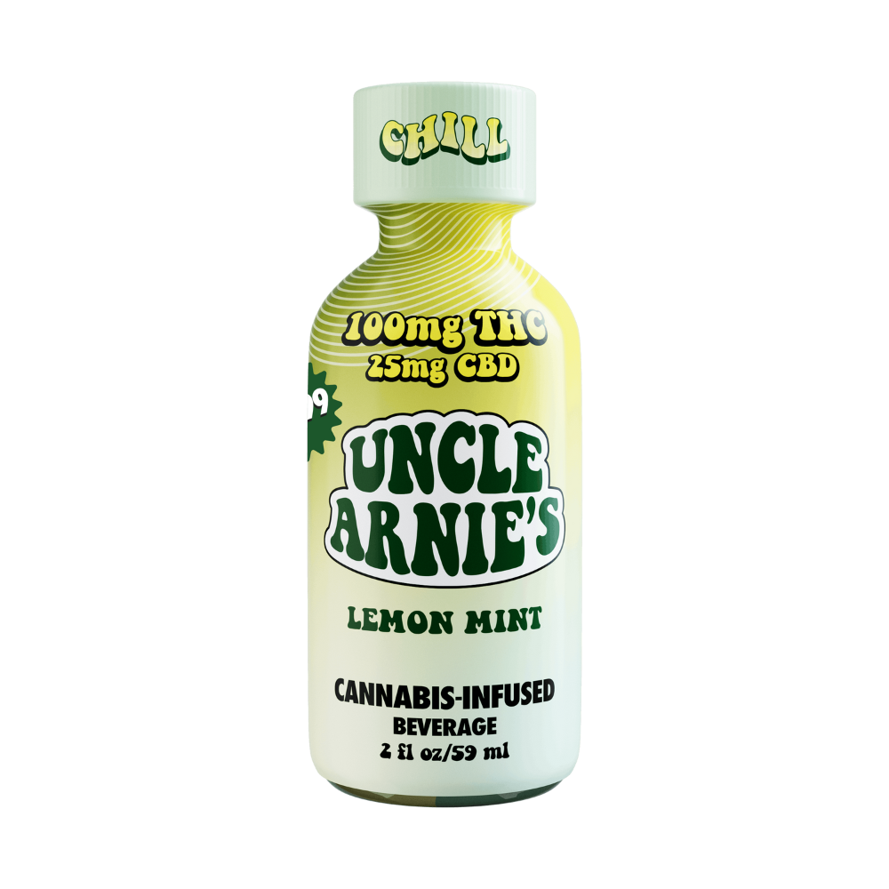 125mg 4:1 THC:CBD Lemon Mint Shot 2oz (100mg THC, 25mg CBD) - Uncle Arnie's picture
