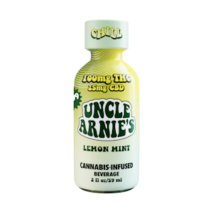 Uncle Arnie's Beverage - 125mg 4:1 THC:CBD Lemon Mint Shot 2oz (100mg THC, 25mg CBD) - Uncle Arnie's