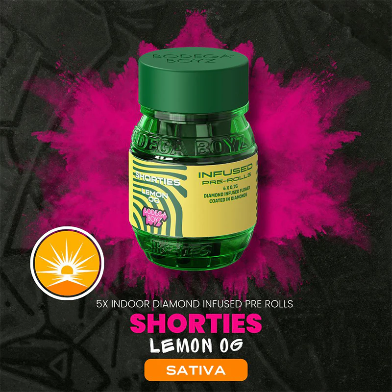 Bodega Boyz - Lemon OG (S) 4pk x 0.7g - 2.8g - Shorties - Diamond Infused - Prerolls - Bodega Boyz Main Image