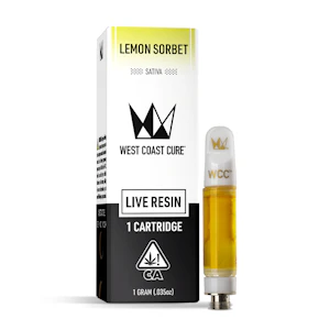 WEST COAST CURE - West Coast Cure - Cartridge - Lemon Sorbet - Live Resin - 1G