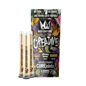 Lemon Twist x Strawberry Banana OG x Tangie  | 1g Creative Pack CUREjoint 3 Pack | West Coast Cure