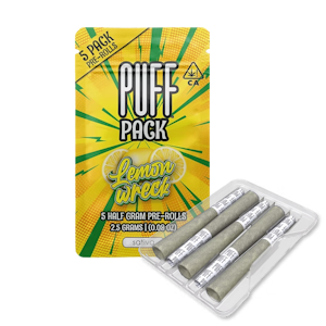 PUFF - Lemon Wreck (S) | .5g 5pk Prerolls | Puff