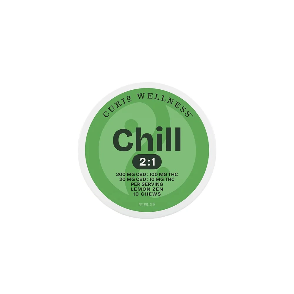 Curio - Lemon Zen | Chews | 100mg/10 Pieces | Curio Main Image