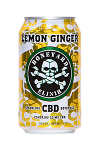Boneyard Elixir - Boneyard Elixir - 12oz. 25mg CBD Beverage - Lemon Ginger Soda 