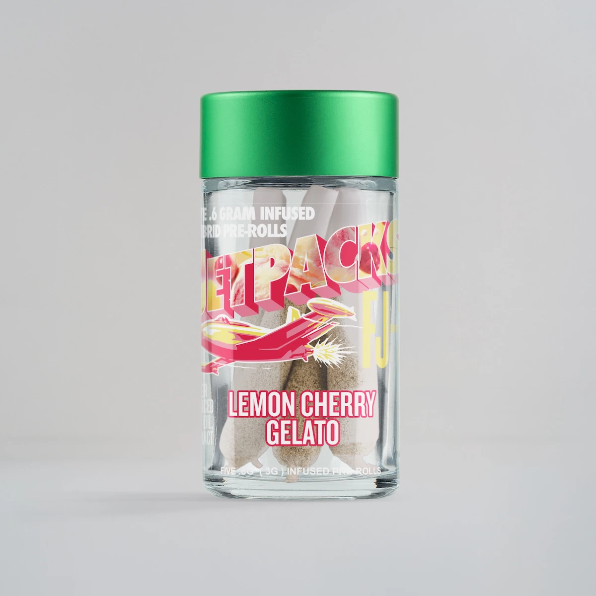 Jetpacks - Lemon Cherry Gelato FJ-3 infused pre-roll | .6g, 5pack Main Image