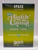 High Five | Seltzer | Lemon + Lime 4-Pack | 20mg (1:1)