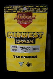MIDWEST EXTRACTS - Midwest Extracts Lemon Love 200mg Gummy 8pk