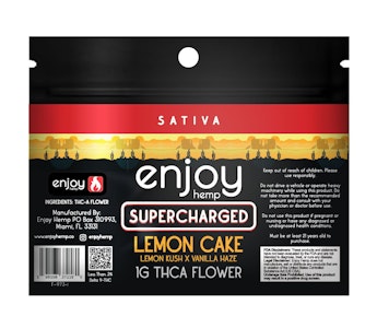 Enjoy Hemp Wellness - 1g THCA Flower - Lemon Cake for Supercharged