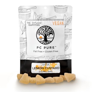PC PURE - GUMMY - LEMON CUSTARD - 20MG/PC- PC PURE