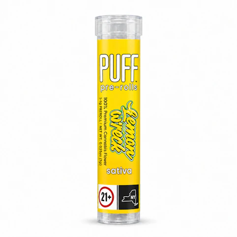 PUFF - Lemon Wreck – Sativa – 30.50% THC | 1g (Pre-Roll) | PUFF   M10 MIDDLE 2