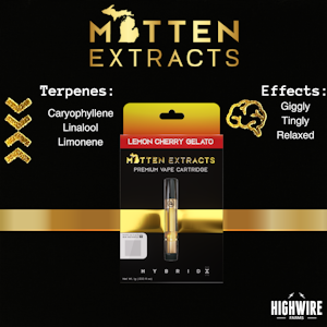 MITTEN EXTRACTS - Mitten Extracts Cart Lemon Cherry Gelato 1g