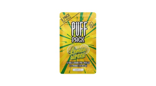 PUFF - Puff | Lemon Wreck (S) 29.0% THC | Prerolls (5 pack) 2.5G