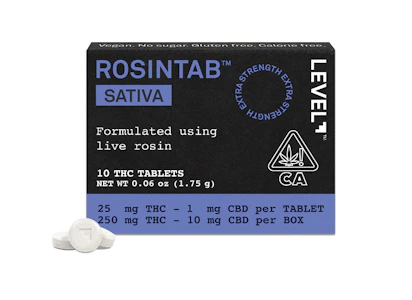 LEVEL - Level Rosintab - 250mg - 10ct Oral Tablet - Sativa