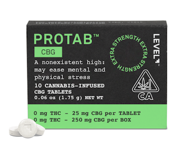 LEVEL+ - Level | Protab | CBG | Tablets | 10pk 
