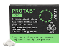 Level | Protab | CBD | Tablets | 10pk