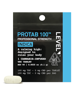 LEVEL+ - Level | Protab | Indica | Single Serving | 100mg