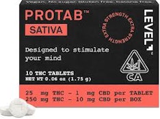 LEVEL | PROTAB SATIVA - 10PK | CAPSULE | 250MG