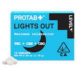 Level Protab+ - 5:5:2 THC:CBN:CBG Tablets - Lights Out