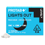 Level Protab+ - 5:5:2 THC:CBN:CBG Tablets - Lights Out