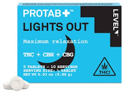 LEVEL - LEVEL | PROTAB LIGHTS OUT FULL SPECTRUM CBN - 10PK | CAPSULE