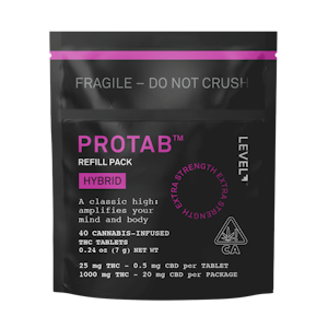 LEVEL+ - Protab+ Hybrid (H) | Refill Pack (40pk) 25mg Tablets | Level