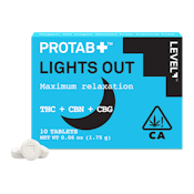 Protab - Lights Out (1:1:1 THC CBN CBD) - Tablets - Edibles - 5pk x 20mg | 100mg | Level