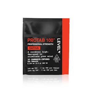 LEVEL - LEVEL - Capsule - Protab 100 - Sativa - 10-Pack - 1000MG