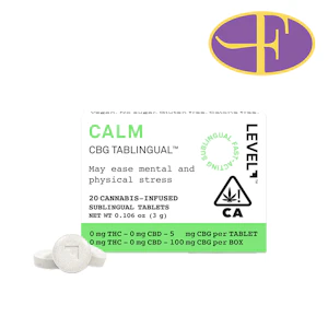 LEVEL+ - Calm CBG Tablingual