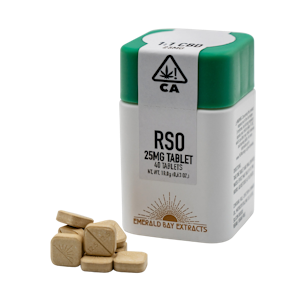 EMERALD BAY EXTRACTS - Lifter 27:1 (H) | 25mg 40pk CBD:THC RSO Tablets | Emerald Bay Extracts