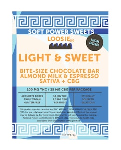 SOFT POWER SWEETS - Light & Sweet Loosie | Chocolate | 100mg/10 Servings | Soft Power Sweets