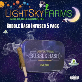 Light Sky Farms - MAC x Electric Gorilla Butter Bubble Hash Infused Preroll (5x.7g)