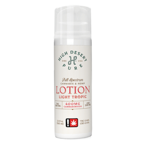 HIGH DESERT PURE - Light Tropic Lotion, 1:1:1 THC:CBD:CBG