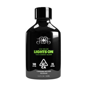 HEAVY HITTERS - Lights On (Kiwi Melon) | 100ml Energy Elixir 100mg THC + 25mg THCV (S) | Heavy Hitters