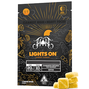  Next Day  - Lights On 2:1 Orange Pineapple Gummies (THC:THCv)