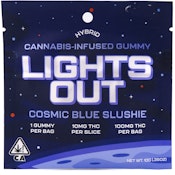 Cosmic Blue Slushy 100mg Single Gummy - Lights Out